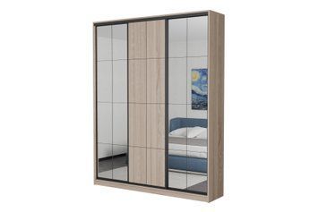 Шафа-купе Нарнія (180 &times; 45 &times; 240 см, з дзеркалом, дуб сонома світлий) m-shk-nrn-45-d-snm-dz фото