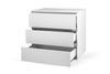 Комод SleekLine 3ШУХ (Німфея Альба, 90x43x80 см) IMI lkmd-nrd-nmf-lb фото 3