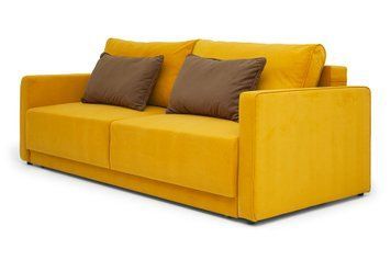 Диван Palermo (106 &times; 222 см, жовтий з коричневим) IMI Premium mpr-d-plrm-ll-45-12 фото