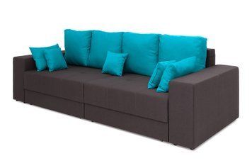 Диван Turio (123 &times; 298 см, коричневый с голубым) IMI Premium mpr-d-tr-bgm-11-16 фото