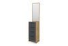 Тумба с зеркалом NordicNest-4 (Дуб Аппалачи + Антрацит, 40х34х200 см) ltmb-th4-db-ppl-ntr фото 1