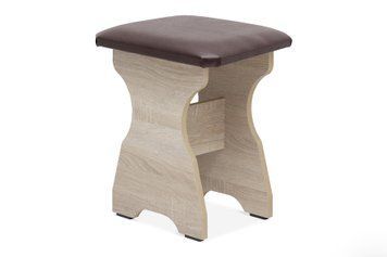 Табурет CuisineCorner (коричневий + сонома, 35х33х45 см) ph-tb-1-krch-snm фото